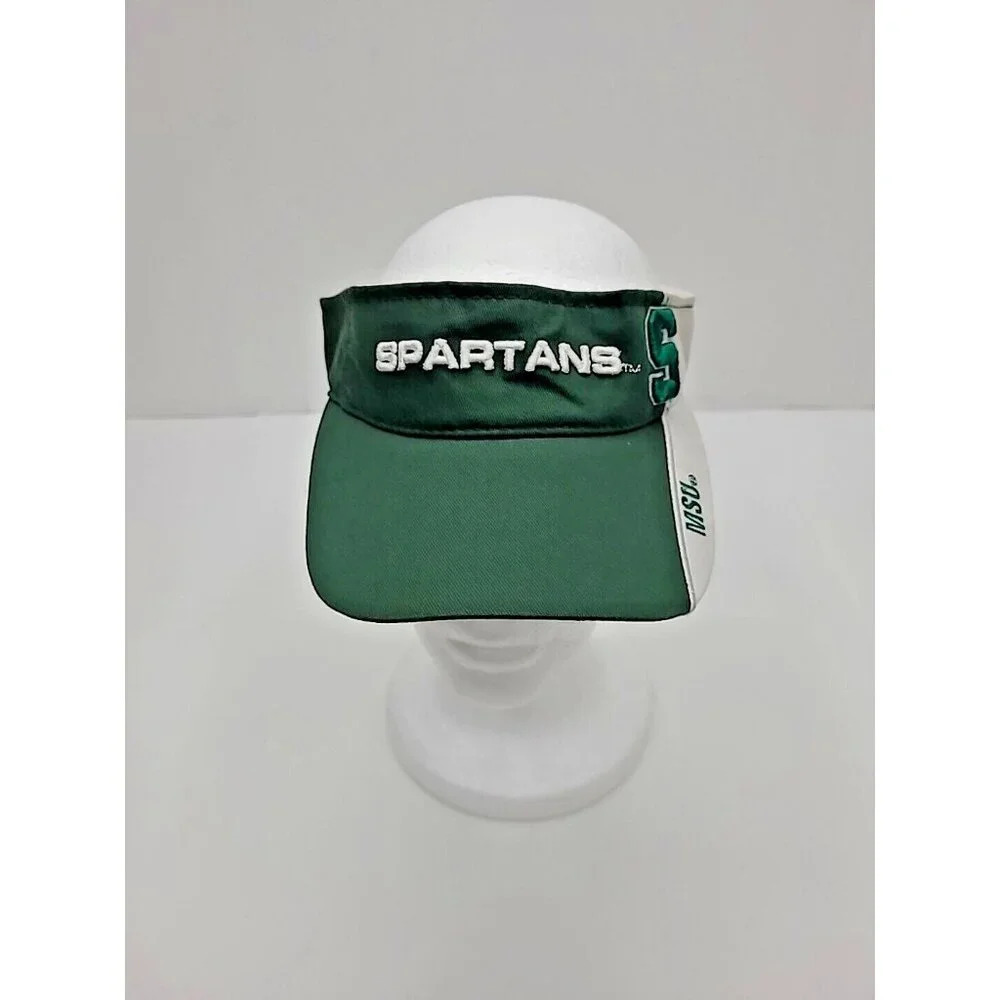Team Starter Michigan State University Visor Hat Embroidered Adjustable